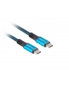 lanberg Kabel USB-C M/M USB4 0.5m 100W 8K 60HZ czarno-niebieski - nr 9