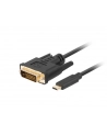 lanberg Kabel USB-C(M)->DVI-D(24+1)(M) 3M czarny - nr 5