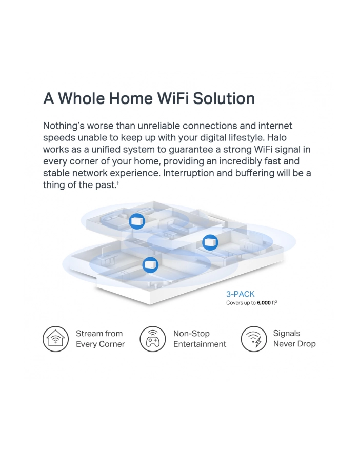 tp-link Mercusys Halo H70X System WiFi AX1800 3pack główny