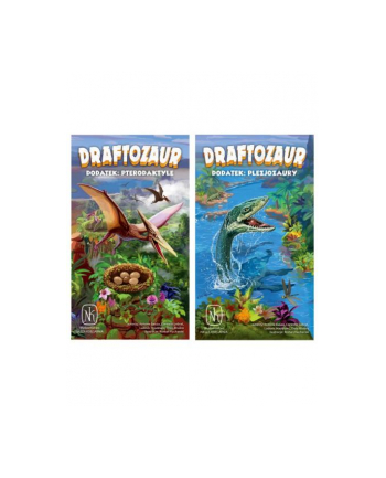 nasza księgarnia Gra Draftozaur 2 dodatki: Pterodaktyle, Plezjozaury NK