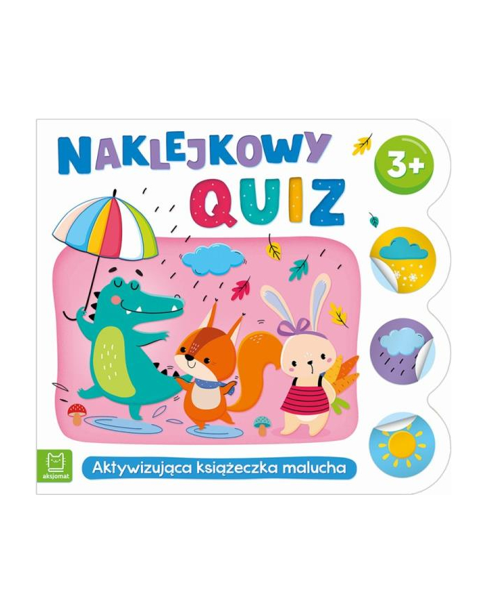 aksjomat Naklejkowy quiz 3+. Aktywizująca książeczka malucha główny