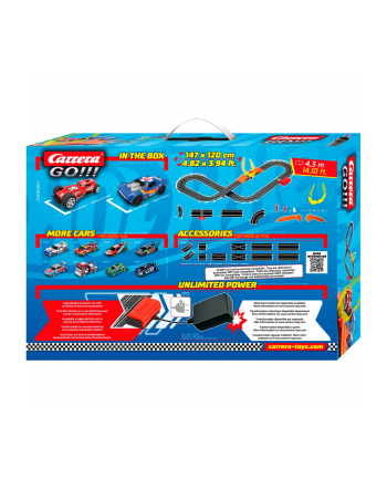 carrera toys Tor GO!!! Hot Wheels 4,3m + skocznia 63517 Carrera