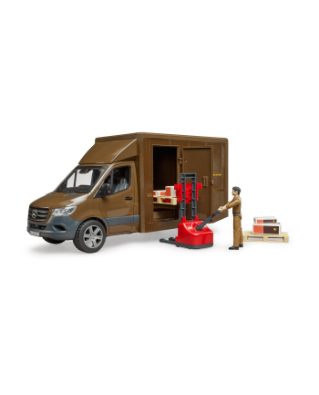 bruder Mercedes Sprinter UPS z kierowcą i akcesoriami nr 1