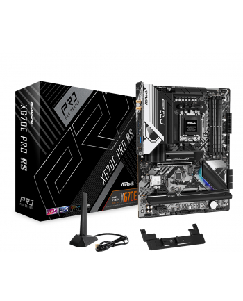 asrock Płyta główna X670E PRO RS AM5 4DDR5 HDMI/DP M.2  EATX