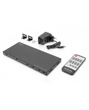DIGITUS 4x2 HDMI Matrix Switch 4K/60Hz Scaler EDID ARC HDCP 2.2 18Gbps