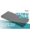 DIGITUS 4x2 HDMI Matrix Switch 4K/60Hz Scaler EDID ARC HDCP 2.2 18Gbps - nr 16