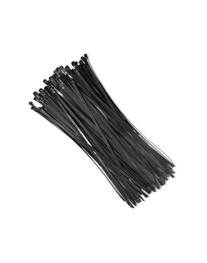 QOLTEC 52233 Opaski zaciskowe wielorazowe trytytki 7.2x350mm Nylon UV Czarne główny