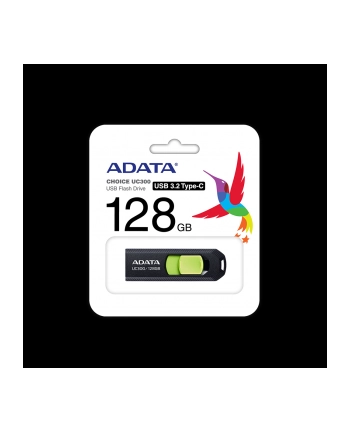 ADATA FLASHDRIVE UC300 128GB USB 32 BLACK'GREEN nr 1
