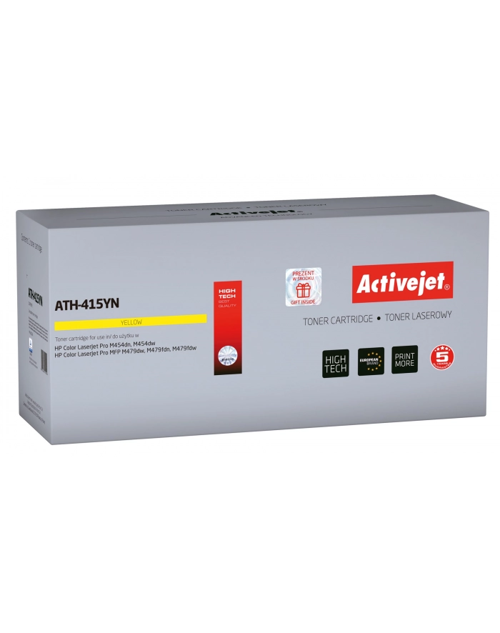 Toner Activejet ATH-415YN (zamiennik HP 415A W2032A; Supreme; 2100 stron; żółty) z chipem główny