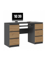 top e shop Biurko KUBA 130x51xH76 antracyt/artisan - nr 5