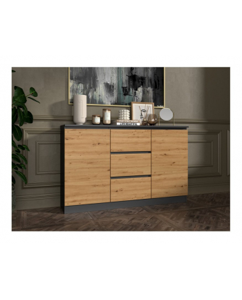 top e shop Komoda 2D3S 120x30xH75 antracyt/artisan nr 2