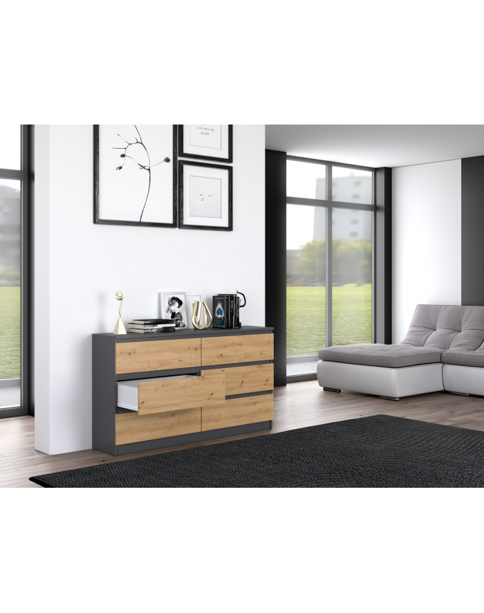 top e shop Komoda M6 140 138x40xH77 antracyt/artisan główny