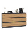 top e shop Komoda M6 140 138x40xH77 antracyt/artisan - nr 4