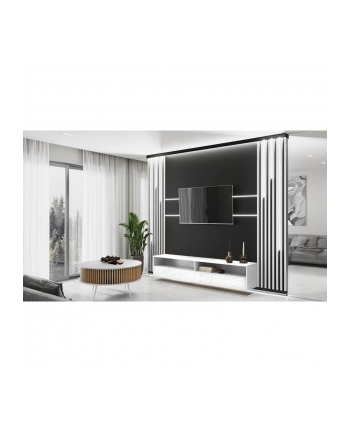 top e shop Stolik RONDA 90 biel  lamele dąb