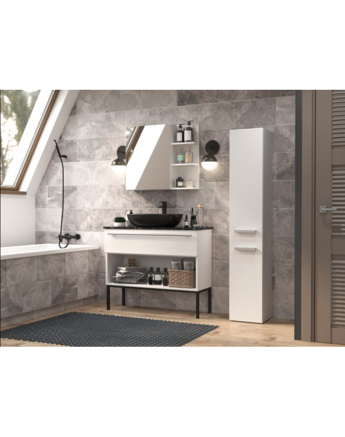 top e shop Szafka łazienkowa NEL IV 31x30xH174 biel mat główny