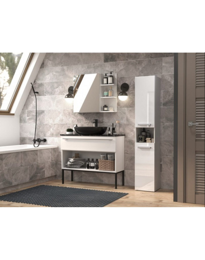 top e shop Szafka łazienkowa NEL I 31x30xH174 biel połysk główny