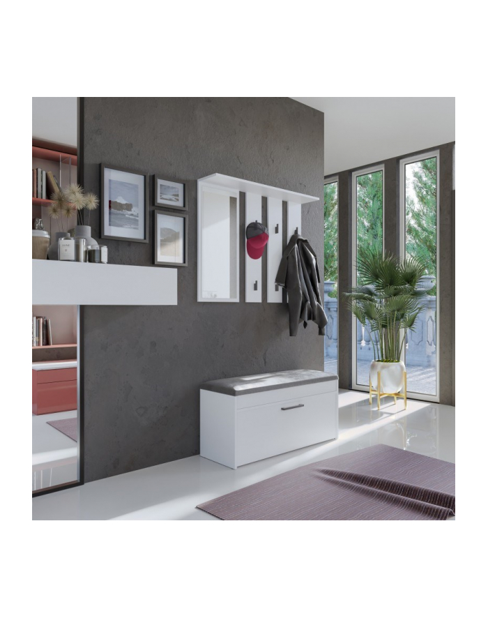 top e shop Garderoba PARMA 100x35xH180 biel główny