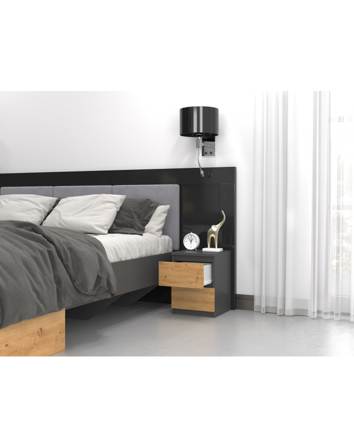 top e shop Szafka nocna M2 30x30xH40 antracyt/artisan główny