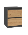 top e shop Szafka nocna M2 30x30xH40 antracyt/artisan - nr 6