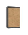 top e shop Szafa z drzwiami przesuwnymi IGA 120x61xH200 antracyt/artisan - nr 3