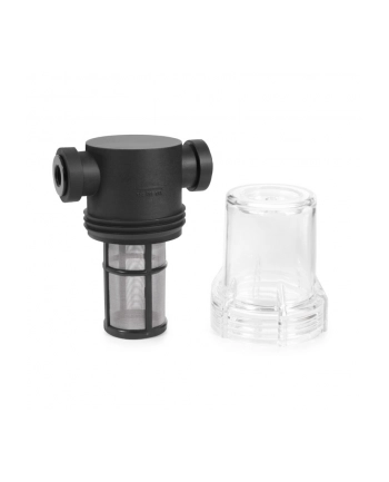 Alphacool ES Big Inline particle filter 2x G1/4 IG/IG (Kolor: CZARNY/transparent, for the coolant circuit)