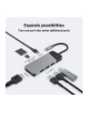 GREEN CELL HUB USB-C ADAPTER GC CONNECT 7W1 (3XUSB 31  HDMI 4K 60HZ  USB-C PD 85W  MICROSD/SD) - nr 17