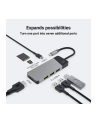 GREEN CELL HUB USB-C ADAPTER GC CONNECT 7W1 (3XUSB 31  HDMI 4K 60HZ  USB-C PD 85W  MICROSD/SD) - nr 31