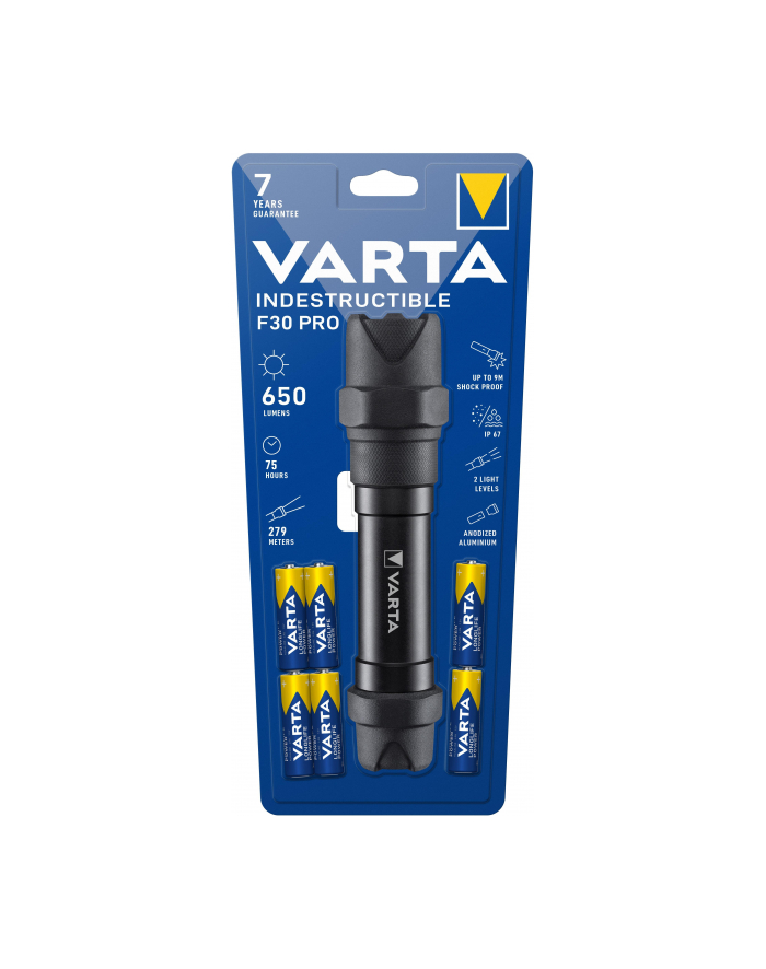 Varta Indestructible F30 Pro, Flashlight (Kolor: CZARNY) główny