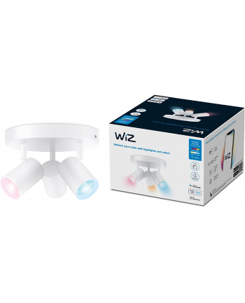 WiZ IMAGEO 3x adjustable spot round plate, LED light (Kolor: BIAŁY)