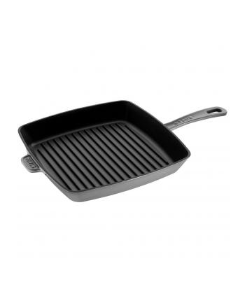 zwilling Kwadratowa patelnia żeliwna grillowa STAUB 40501-109-0 - grafitowa 30 cm