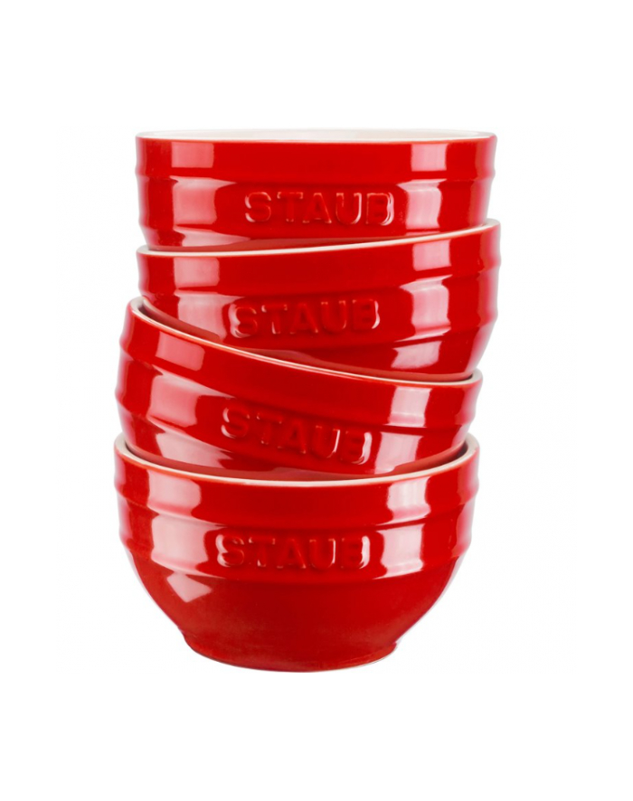 zwilling Zestaw 4 misek okrągłych STAUB 40508-146-0 - czerwony 14 cm główny
