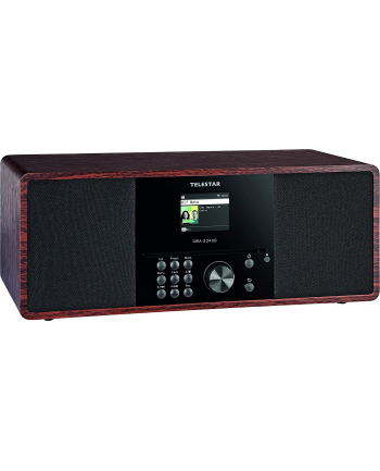 Telestar Dira S24 CD, clock radio (wood/Kolor: CZARNY, USB, Bluetooth, DAB+)