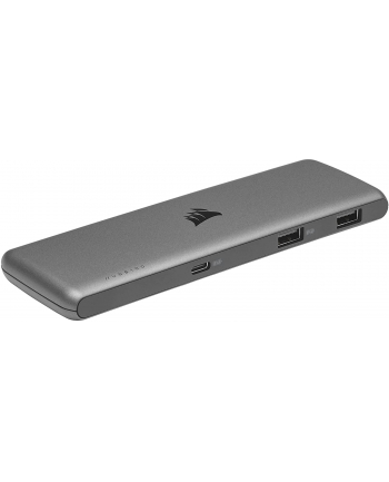 Corsair USB100 Expansion Hub 7Port, USB hub (grey)