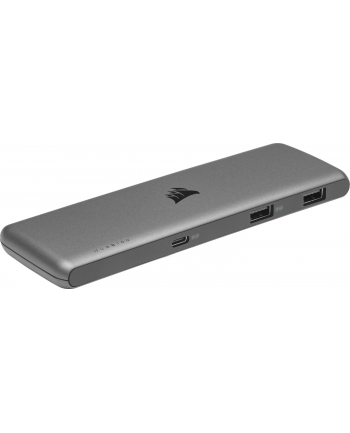 Corsair USB100 Expansion Hub 7Port, USB hub (grey)