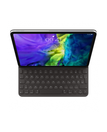 D-E layout - Apple Smart Keyboard Folio for iPad Air (4th generation) and 11 iPad Pro (2nd generation), keyboard (Kolor: CZARNY, rubber dome)