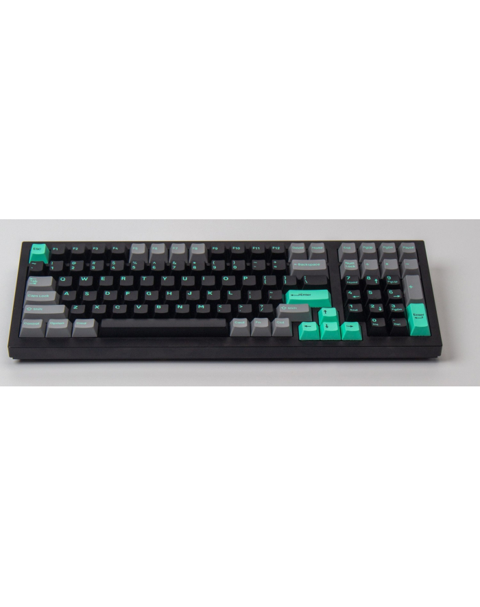 Keychron Cherry Profile Double-Shot PBT Full Keycap Set - hacker mint, keycap (grey/mint, 219 pieces, ANSI ' UK ISO layout) główny