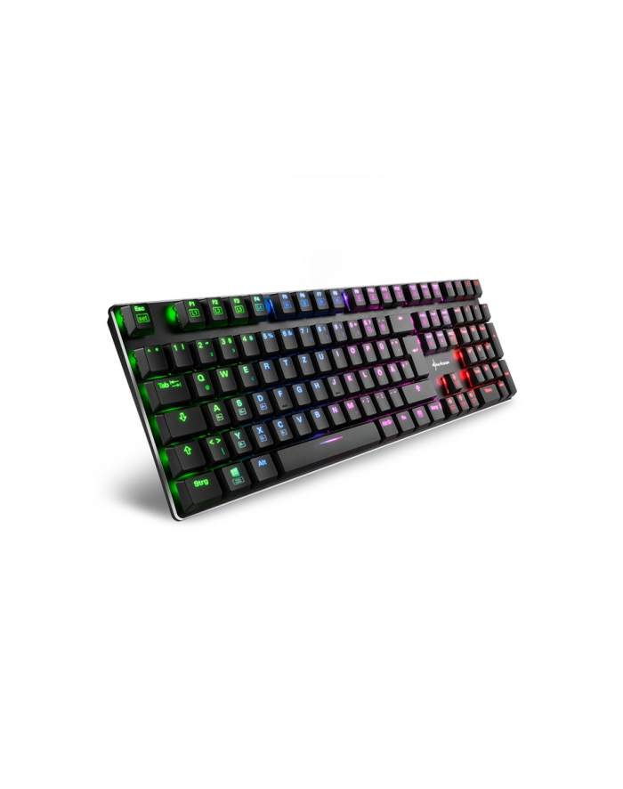 D-E layout - Sharkoon PureWriter RGB, gaming keyboard (Kolor: CZARNY, Kailh Choc Low Profile Red) główny