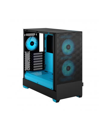 Fractal Design Pop Air RGB cyan Core TG Clear Tint, Tower Case (Kolor: CZARNY/light blue)