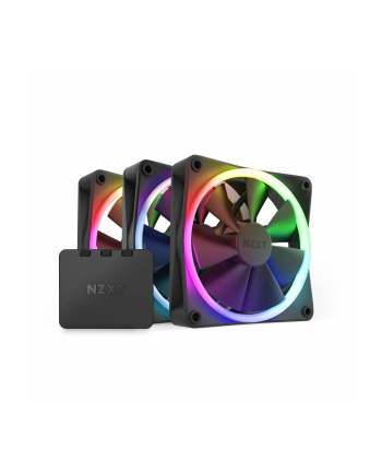 NZXT F120 RGB triple pack 120x120x26, case fan (Kolor: CZARNY, 3-pack incl. RGB ' fan controller)