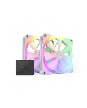 NZXT F140 RGB Twin Pack 140x140x26, case fan (Kolor: BIAŁY, pack of 2 incl. RGB ' fan controller)