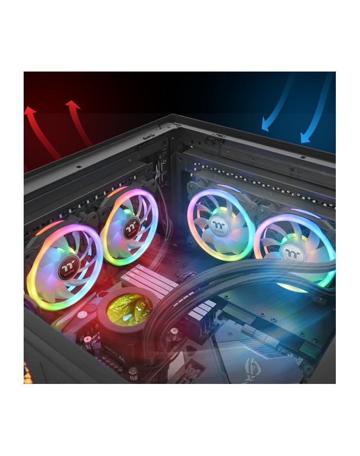 Thermaltake Swafan 14 RGB Fan, TT Premium 3 pack, 140 mm, exchangeable fan blades główny