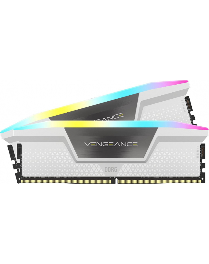 Corsair DDR5 32GB - 5200 - CL - 40 - Single-Kit - DIMM - CMH32GX5M2B5200C40W, Vengeance RGB, Kolor: BIAŁY główny