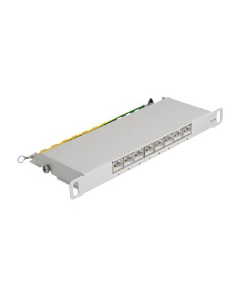 DeLOCK 10  patch panel 8 port Cat.6A (grey, 0.5 U)