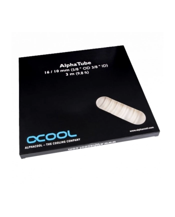 Alphacool AlphaTube HF 16/10 (3/8 ID) - Ultra Clear 3m, hose (transparent)