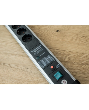 Brennenstuhl Premium-protection -Line power strip 6-way (Kolor: CZARNY/silver, 60,000 A surge protection , 3 meters, with USB Power Delivery) nr 2