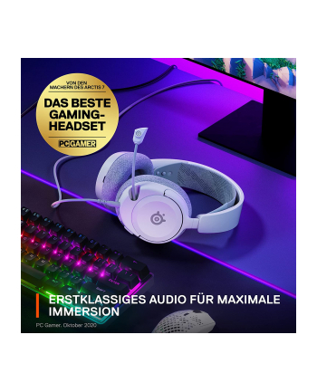 SteelSeries Arctis Nova 1, gaming headset (Kolor: BIAŁY, 3.5 mm jack)