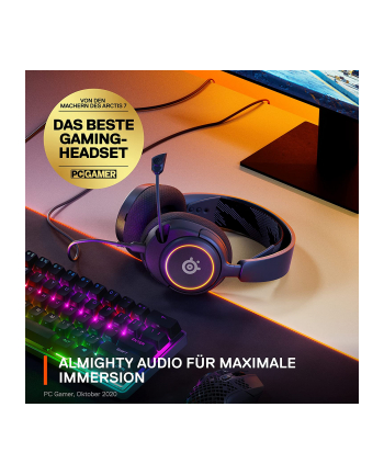 SteelSeries Arctis Nova 3, gaming headset (Kolor: CZARNY, USB-C)