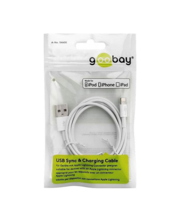 goobay Lightning - USB charging and synchronization cable (Kolor: CZARNY, 1 meter) nr 2