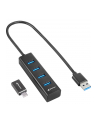 Sharkoon 4-Port USB 3.2 Gen 1 Aluminum Hub, USB hub (Kolor: CZARNY) - nr 5