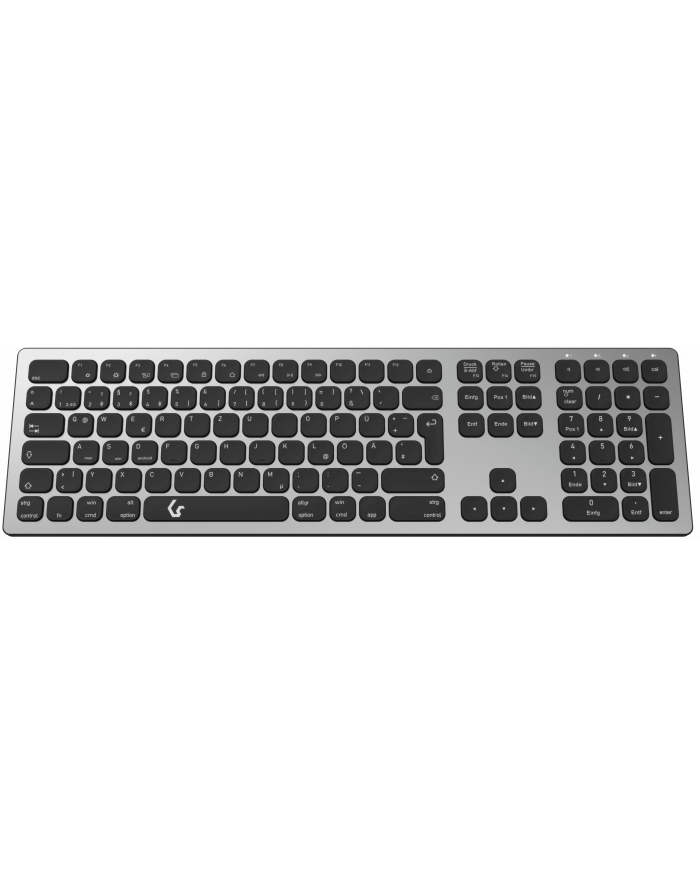 D-E Layout - KeySonic KSK-8023BTRF, keyboard (anthracite/Kolor: CZARNY, X-type membrane) główny